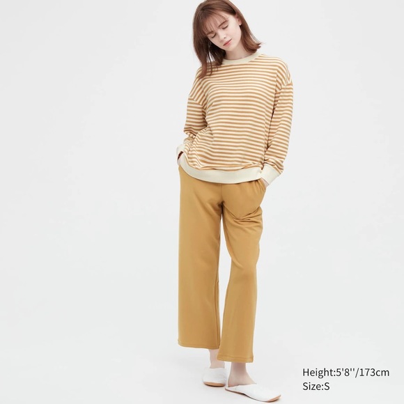 Uniqlo lounge wear PJ SET TOP + BOTTOM. Gently worn. - Picture 1 of 6